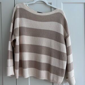 100% cotton slouchy knit sweater
